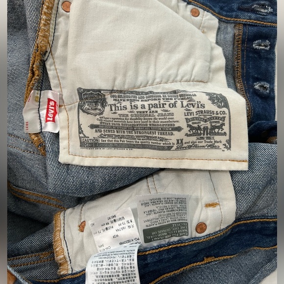 LEVIS 501 LOT OF 3 mid rise jean shorts size 29W - Picture 10 of 12